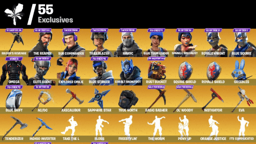 Skincheck preview showing exclusive skins