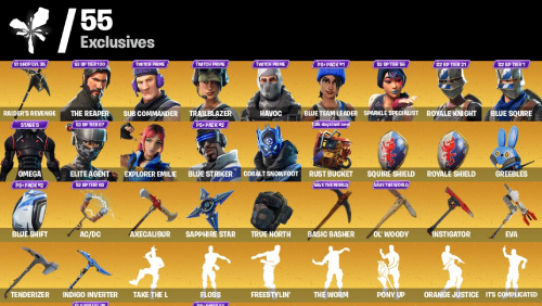 Skincheck preview showing exclusive skins